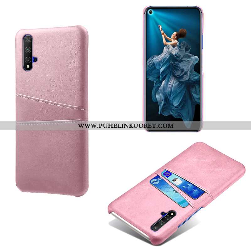 Kuoret, Kotelo Huawei Nova 5t Suojaus Nahka Kortti Puhelimen Kuori Vihreä
