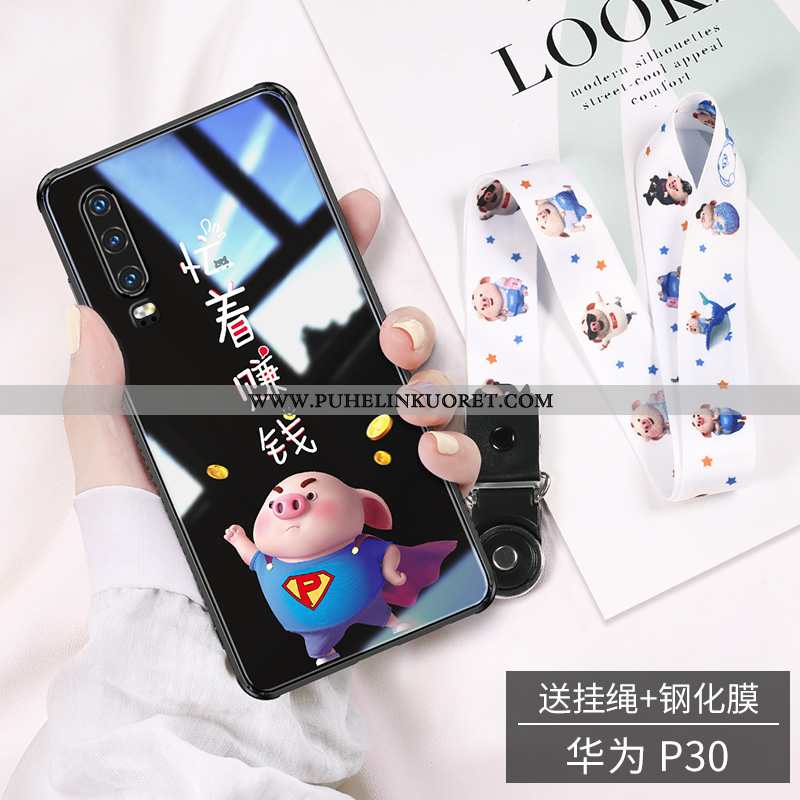 Kotelo, Kuori Huawei P30 Valo Lasi Suuntaus Ihana Pinkki