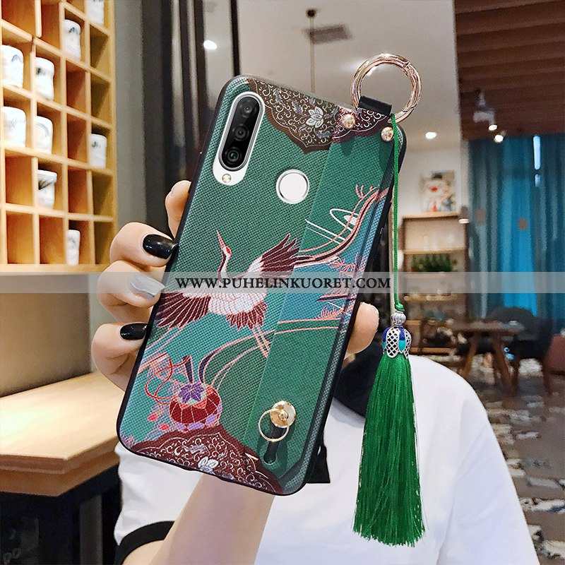 Kuori, Kuoret Huawei P30 Lite Xl Silikoni Suojaus Suuntaus Tummansininen Net Red Tummansiniset