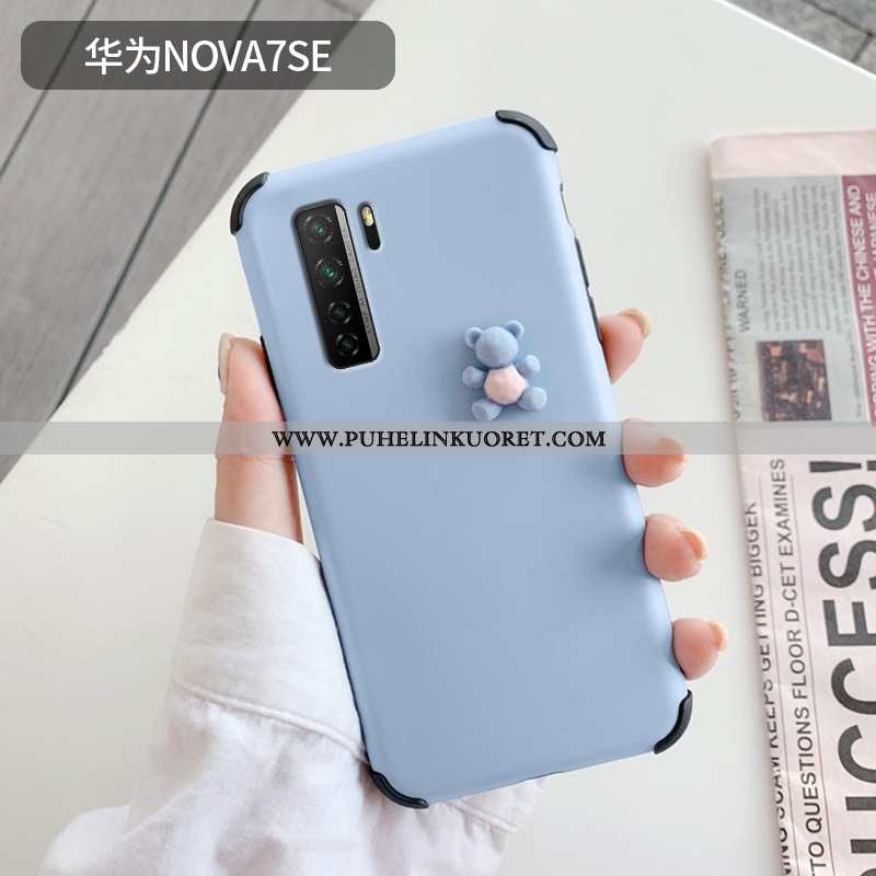 Kuori, Kuoret Huawei P40 Lite 5g Sarjakuva Ihana Valo Pesty Suede Ultra Punainen