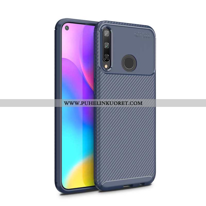 Kuoret, Kotelo Huawei P40 Lite E Suojaus Pesty Suede Kuori Pehmeä Neste Kuitu Tummansiniset