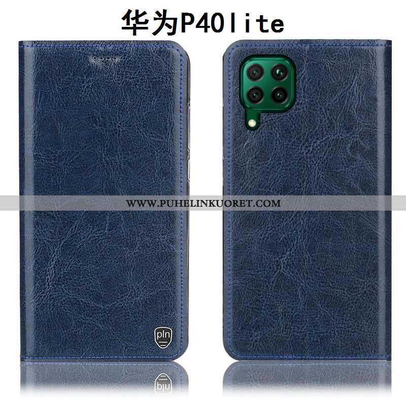 Kuoret, Kotelo Huawei P40 Lite Suojaus Nahkakuori Puhelimen Kuori Ruskea