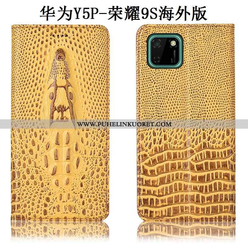 Kuori, Kuoret Huawei Y5p Suojaus Aito Nahka Puhelimen All Inclusive Keltaiset