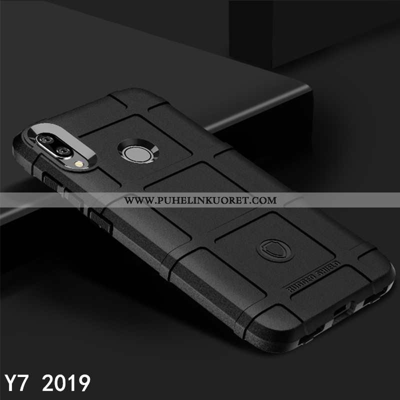 Kuoret, Kotelo Huawei Y7 2020 Pesty Suede Persoonallisuus Paksu Suuntaus Suojaus Mustat
