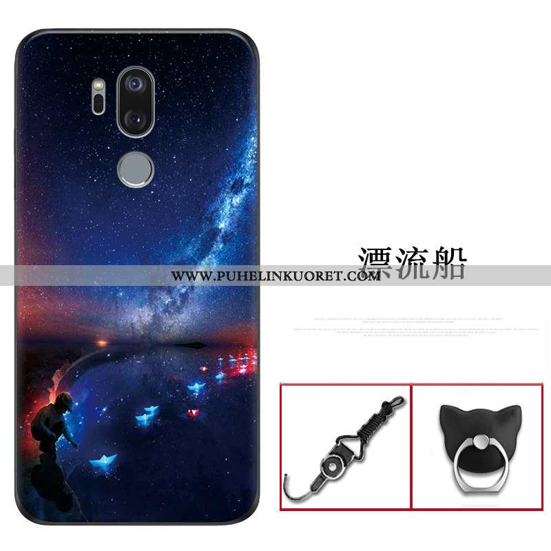 Kuoret, Kotelo Lg G7 Thinq Valo Silikoni All Inclusive Ultra Suojaus Tummansiniset
