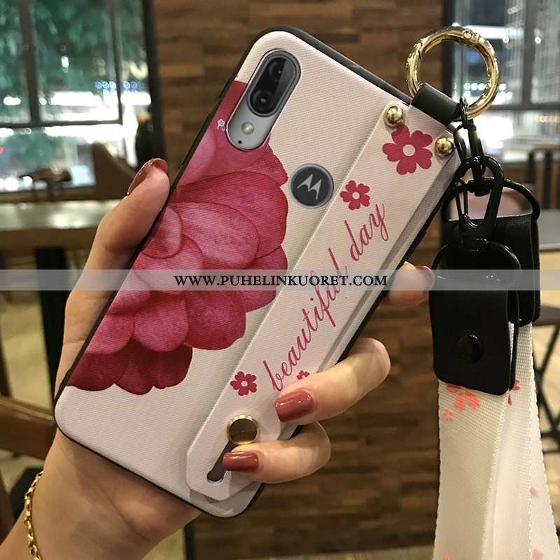 Kuoret, Kotelo Moto E6 Plus Suojaus Ripustettavat Koristeet Kustannukset Kuori Pehmeä Neste Tummansi