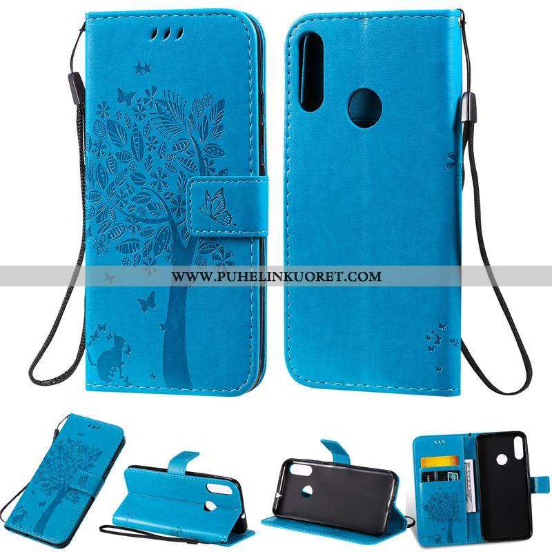 Kotelo, Kuori Moto E6 Plus Suojaus Nahkakuori Kuoret Murtumaton Kortti Pinkki