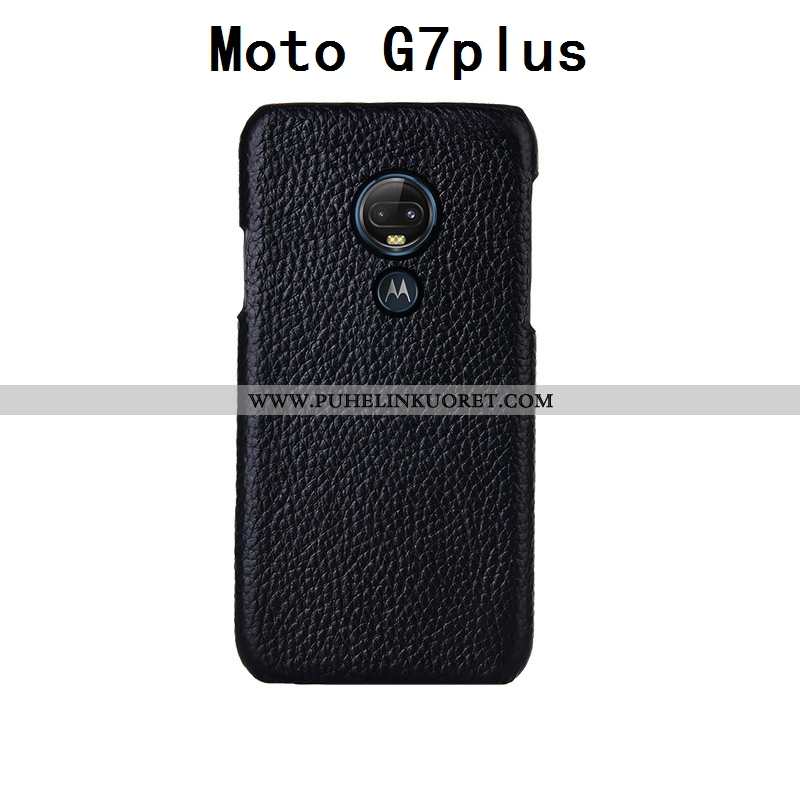 Kuori, Kuoret Moto G7 Plus Luova Aito Nahka Muokata Punainen Ylellisyys
