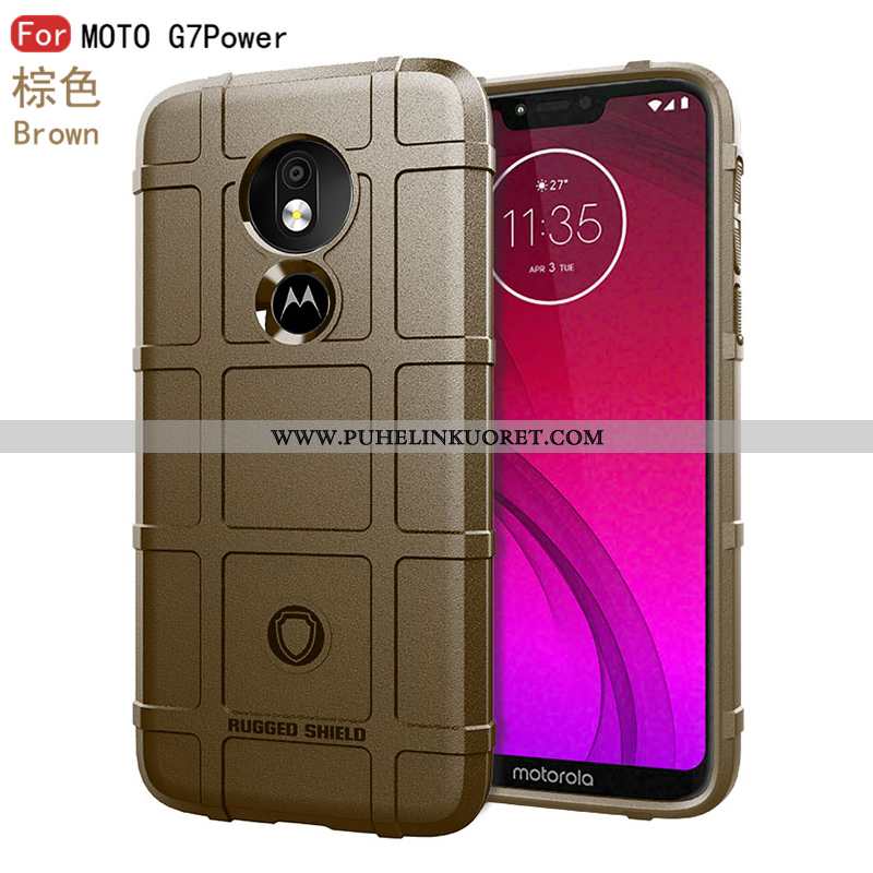 Kuoret, Kotelo Moto G7 Power Suuntaus Pehmeä Neste Persoonallisuus Hemming Mustat