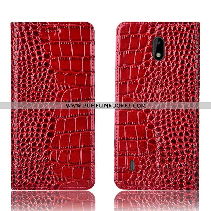 Kotelo, Kuori Nokia 2.2 Nahkakuori Suojaus Murtumaton Kuoret Kotelo Mustat