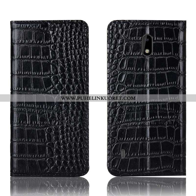 Kotelo, Kuori Nokia 2.2 Nahkakuori Suojaus Murtumaton Kuoret Kotelo Mustat