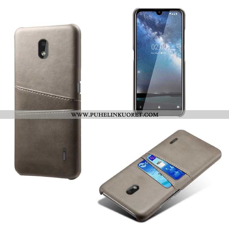 Kotelo, Kuori Nokia 2.2 Nahka Suuntaus Suojaus Puhelimen Pinkki