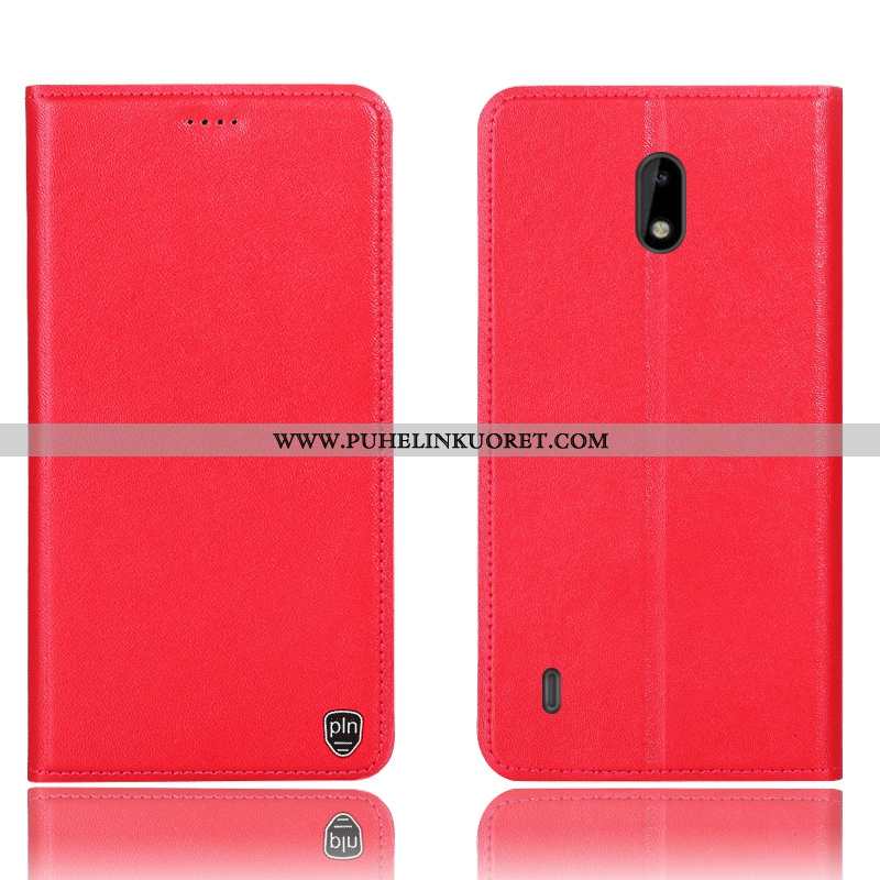 Kuoret, Kotelo Nokia 3.1 Aito Nahka Suojaus Puhelimen Kuori All Inclusive Keltaiset
