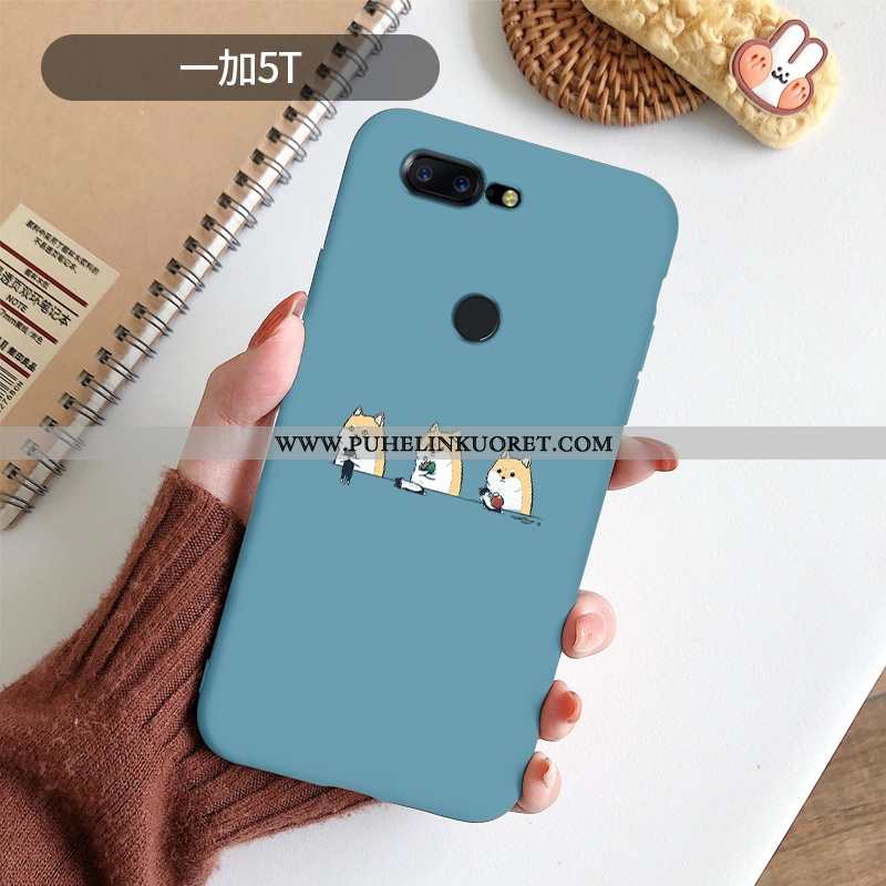 Kuoret, Kotelo Oneplus 5t Suojaus Sarjakuva Silikoni Kuori Pinkki