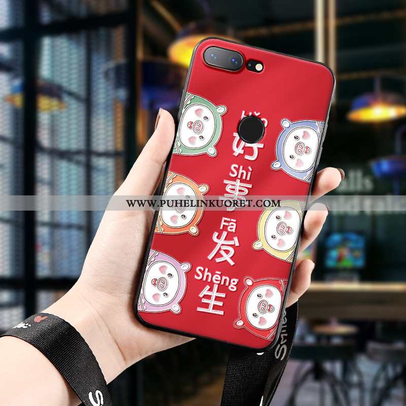 Kuori, Kuoret Oneplus 5t Pesty Suede Ripustettavat Koristeet Pehmeä Neste Kotelo Suojaus Punainen