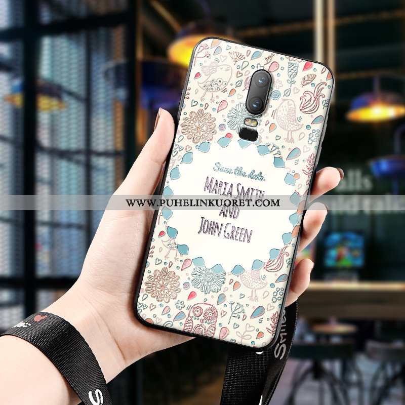 Kuoret, Kotelo Oneplus 6 Pesty Suede Persoonallisuus All Inclusive Pehmeä Neste Taide Oranssi