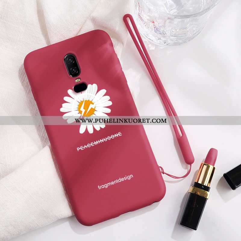 Kuori, Kuoret Oneplus 6 Silikoni Suojaus Ultra Puhelimen Sininen