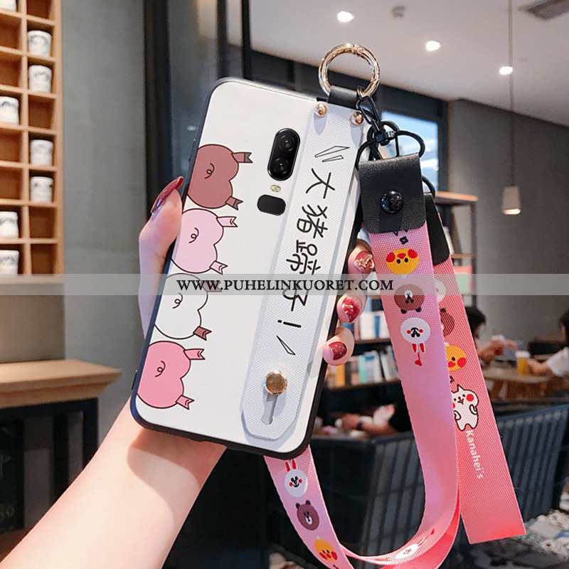Kuori, Kuoret Oneplus 6 Suuntaus Pehmeä Neste Yksinkertainen Pieni Murtumaton Pinkki