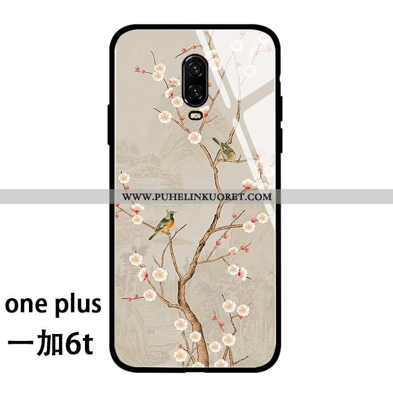 Kuori, Kuoret Oneplus 6t Luova Suuntaus All Inclusive Kiinalainen Tyyli Karkaisu Beige