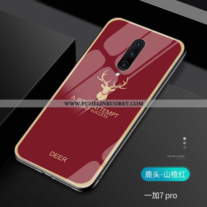 Kuori, Kuoret Oneplus 7 Pro Tila Persoonallisuus Kulta Peili Yksinkertainen Vihreä