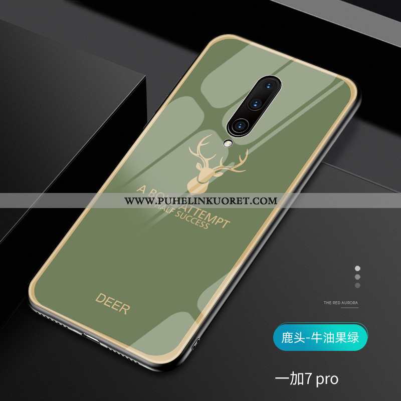 Kuori, Kuoret Oneplus 7 Pro Tila Persoonallisuus Kulta Peili Yksinkertainen Vihreä