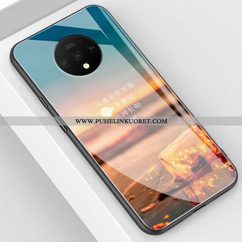 Kuoret, Kotelo Oneplus 7t Valo Silikoni Sininen Peili Net Red