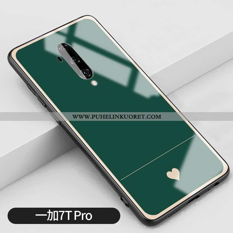 Kuoret, Kotelo Oneplus 7t Pro Suojaus Lasi Net Red Sininen Pieni