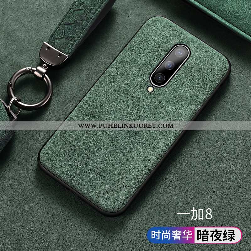 Kotelo, Kuori Oneplus 8 Turkki Mokkanahkaa Suojaus Punainen Puhelimen