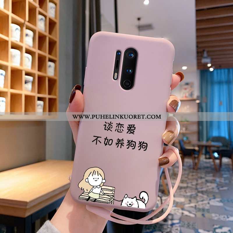 Kotelo, Kuori Oneplus 8 Pro Ihana Ultra Pieni Silikoni Luova Pinkki