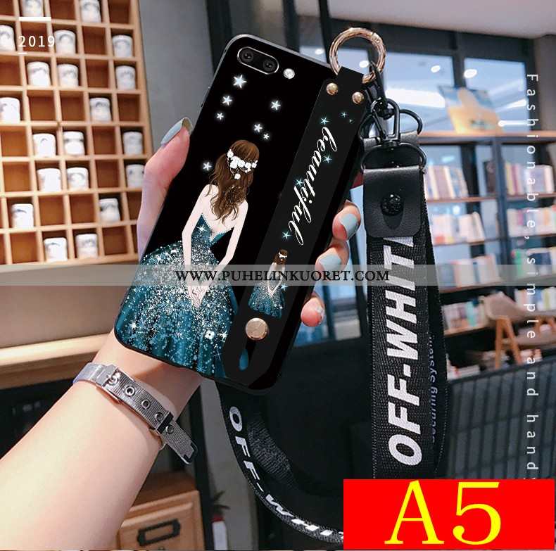 Kotelo, Kuori Oppo A5 Suojaus Pesty Suede Murtumaton Punainen Persoonallisuus