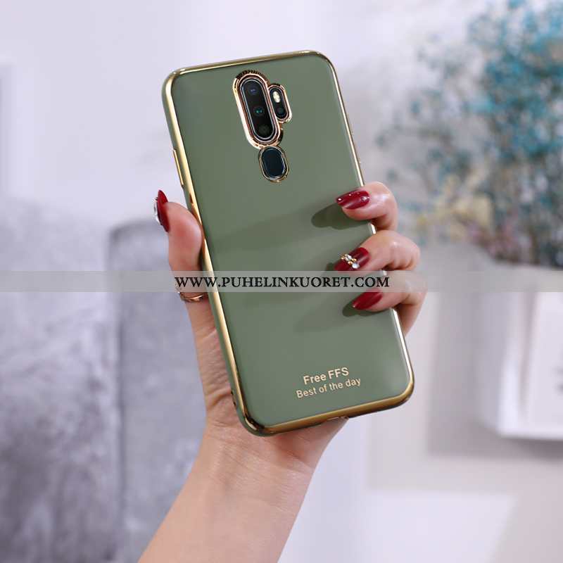 Kuoret, Kotelo Oppo A9 2020 Pehmeä Neste Suojaus Sininen Pinnoitus Murtumaton