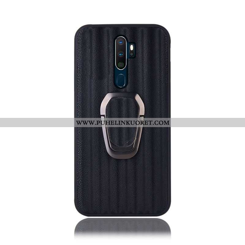Kotelo, Kuori Oppo A9 2020 Aito Nahka Suojaus Tuki Takakansi Violetti