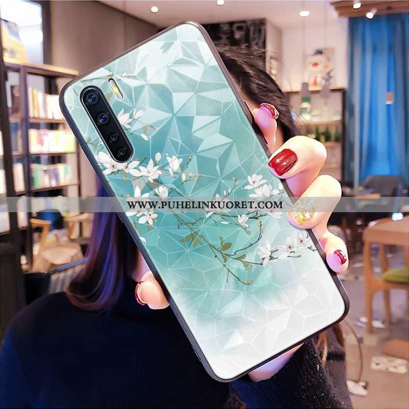 Kotelo, Kuori Oppo A91 Kukkakuvio Suojaus Vuosikerta Kiinalainen Tyyli Vihreä
