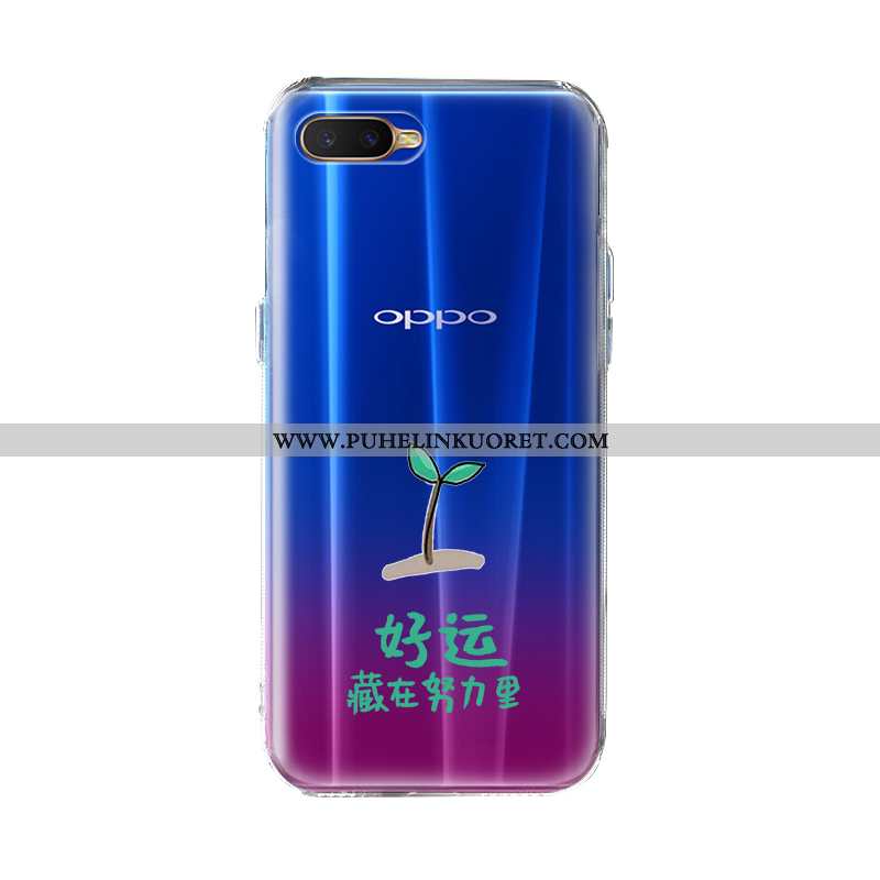 Kotelo, Kuori Oppo Ax7 Pehmeä Neste Silikoni Tila Sarjakuva Sininen