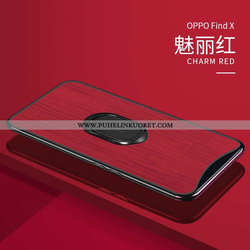 Kotelo, Kuori Oppo Find X Suojaus Nahka Liiketoiminta All Inclusive Ultra Tummansiniset