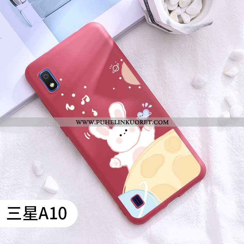 Kuoret, Kotelo Samsung Galaxy A10 Pesty Suede Ripustettavat Koristeet Kuori Tähti Silikoni Harmaa