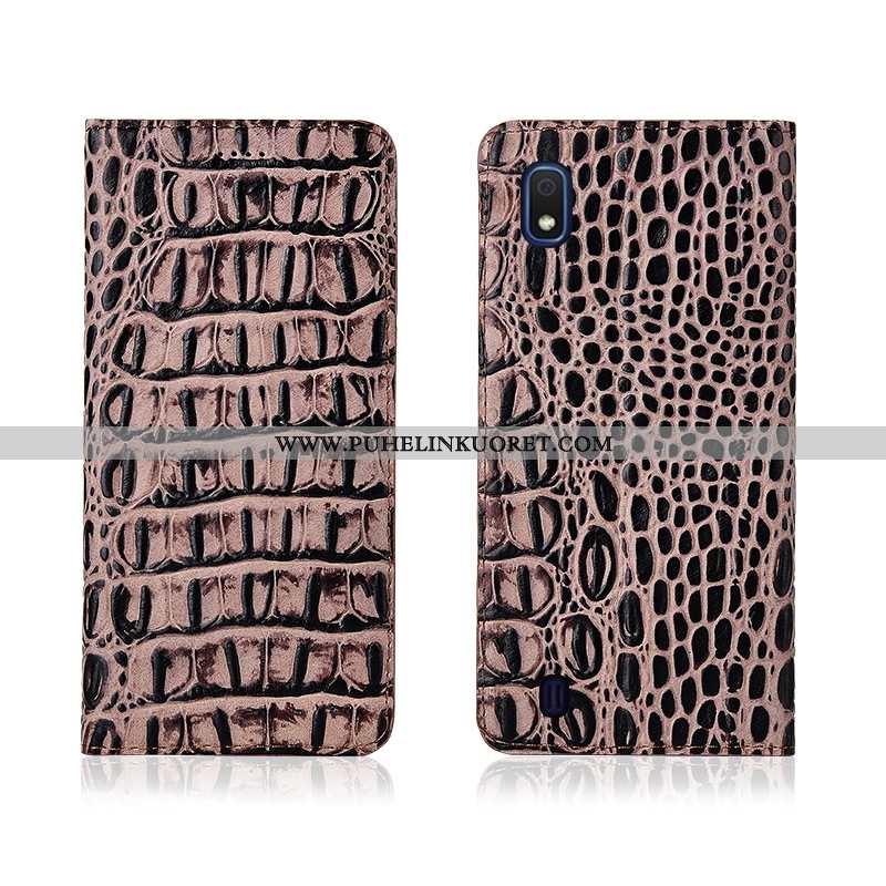Kotelo, Kuori Samsung Galaxy A10 Suojaus Nahkakuori All Inclusive Pehmeä Neste Silikoni Sininen