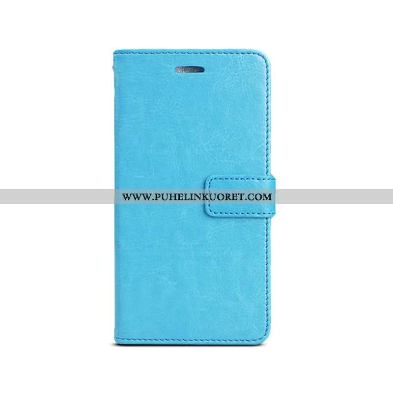 Kuoret, Kotelo Samsung Galaxy A20e Suojaus Nahkakuori Salkku Puhelimen Tähti Punainen