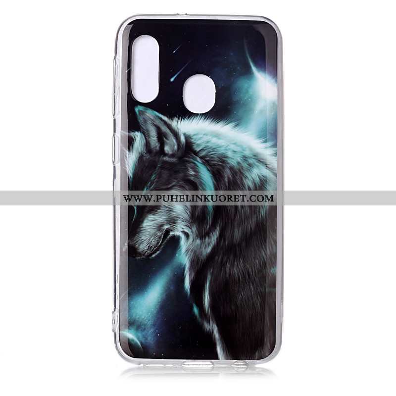 Kuoret, Kotelo Samsung Galaxy A20e Suuntaus Pehmeä Neste Sininen Tähti Kuori