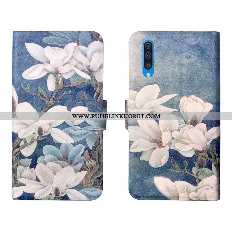 Kotelo, Kuori Samsung Galaxy A50s Pehmeä Neste Silikoni Nahkakuori Kuoret Vihreä