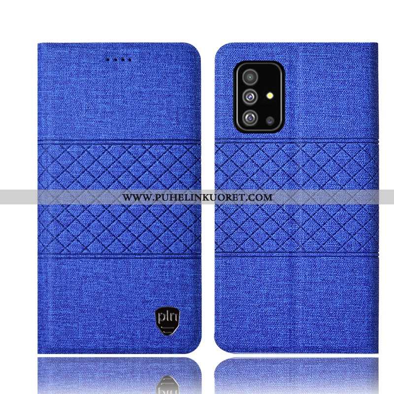 Kuoret, Kotelo Samsung Galaxy A51 Suojaus Pellava Kuoret Puhelimen Nahkakuori Pinkki