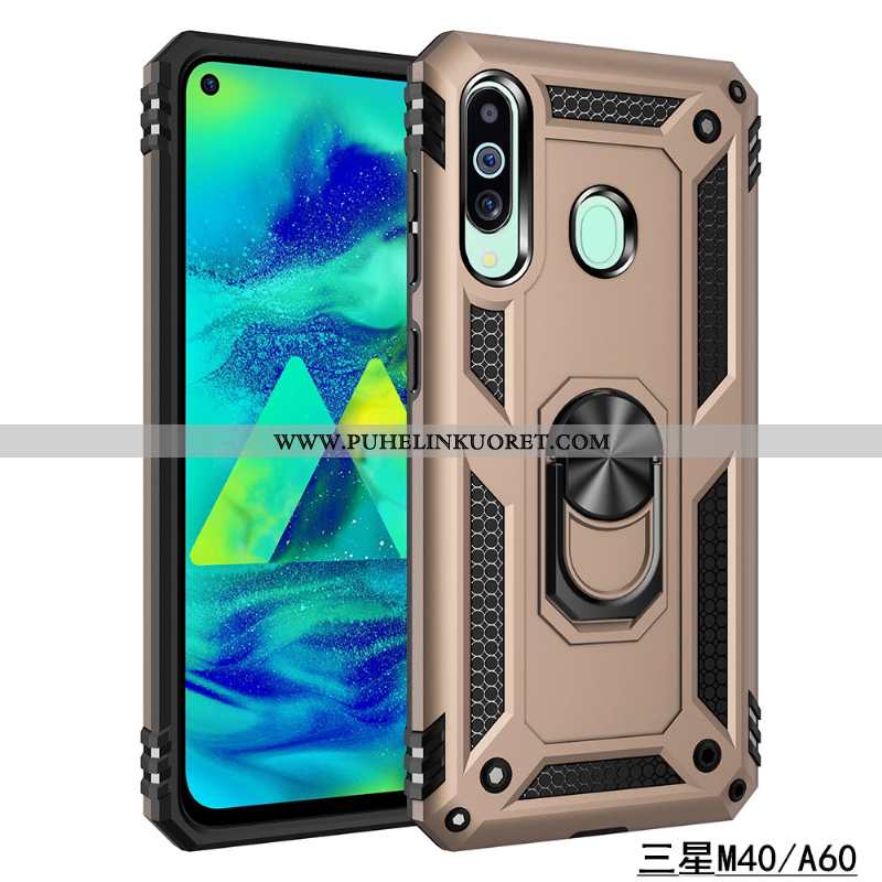 Kotelo, Kuori Samsung Galaxy A60 Silikoni Suojaus Pehmeä Neste Kotelo Magneettinen Punainen