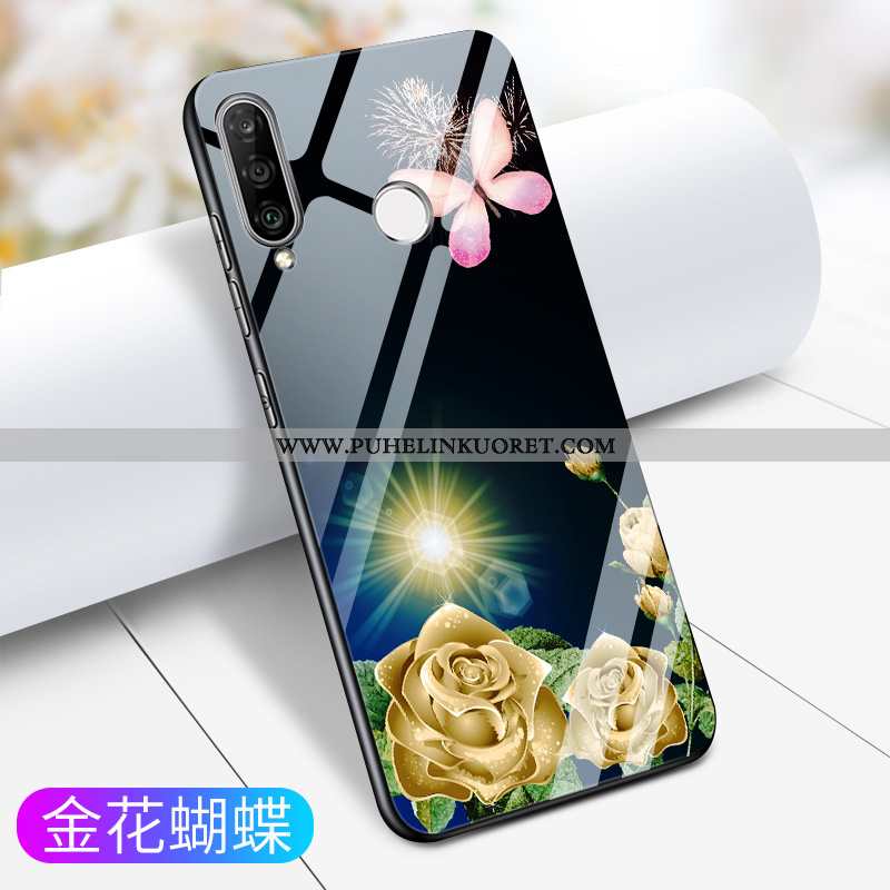 Kuoret, Kotelo Samsung Galaxy A60 Silikoni Suojaus All Inclusive Luova Lasi Kultainen