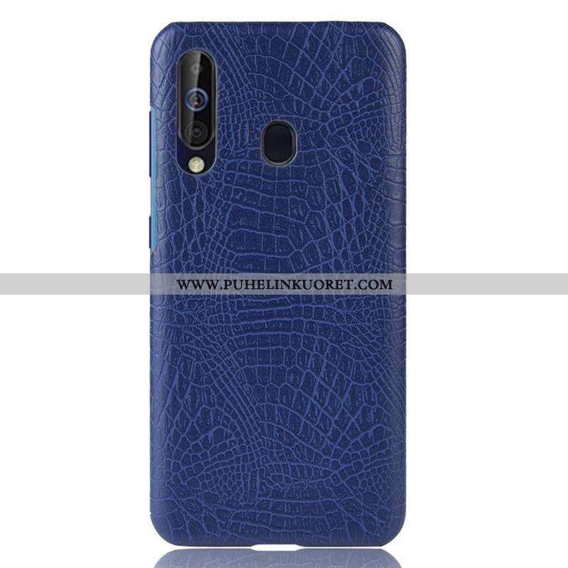 Kotelo, Kuori Samsung Galaxy A60 Kukkakuvio Nahkakuori Persoonallisuus Tähti Krokotiili Punainen