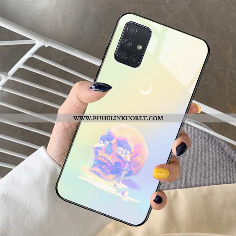 Kotelo, Kuori Samsung Galaxy A71 Ihana Pehmeä Neste Net Red Tähti Kotelo Violetti