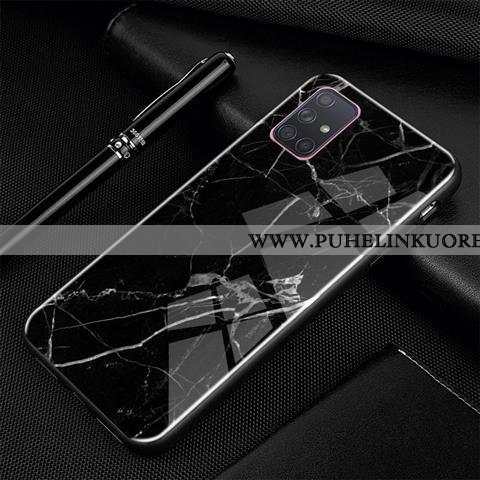 Kuoret, Kotelo Samsung Galaxy A71 Persoonallisuus Luova Musta Sarjakuva Suojaus Mustat