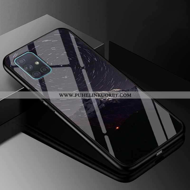 Kuoret, Kotelo Samsung Galaxy A71 Suuntaus Suojaus Tähtitaivas Violetti Kova