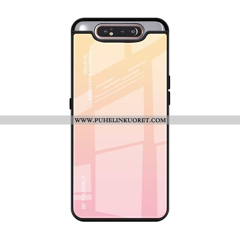 Kotelo, Kuori Samsung Galaxy A80 Luova Suojaus Takakansi Murtumaton All Inclusive Violetti