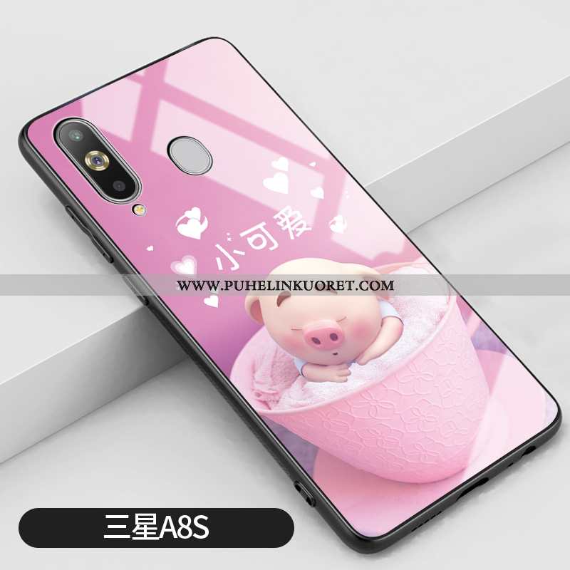 Kuoret, Kotelo Samsung Galaxy A8s Suuntaus Silikoni All Inclusive Peili Luova Pinkki