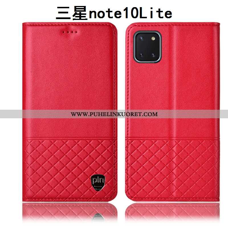 Kotelo, Kuori Samsung Galaxy Note 10 Lite Aito Nahka Suojaus Keltainen Puhelimen All Inclusive Kelta